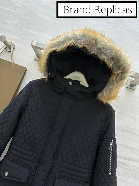 Burberry Diamond Quilted Hooded Jacket